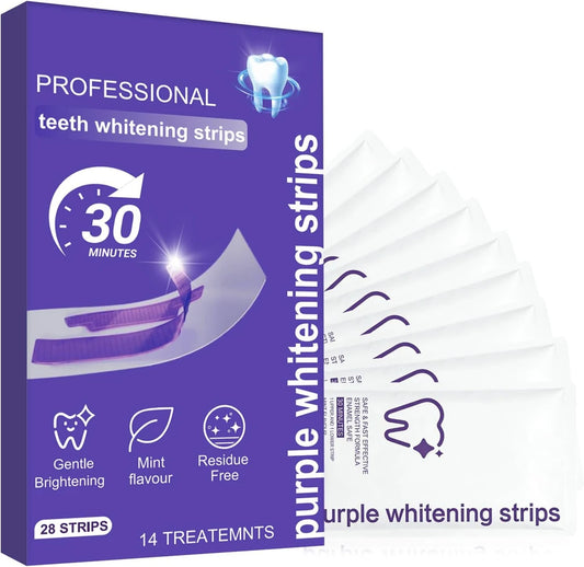 Purple Whitening Strips — Neutralize Yellow, Brighten Your Smile