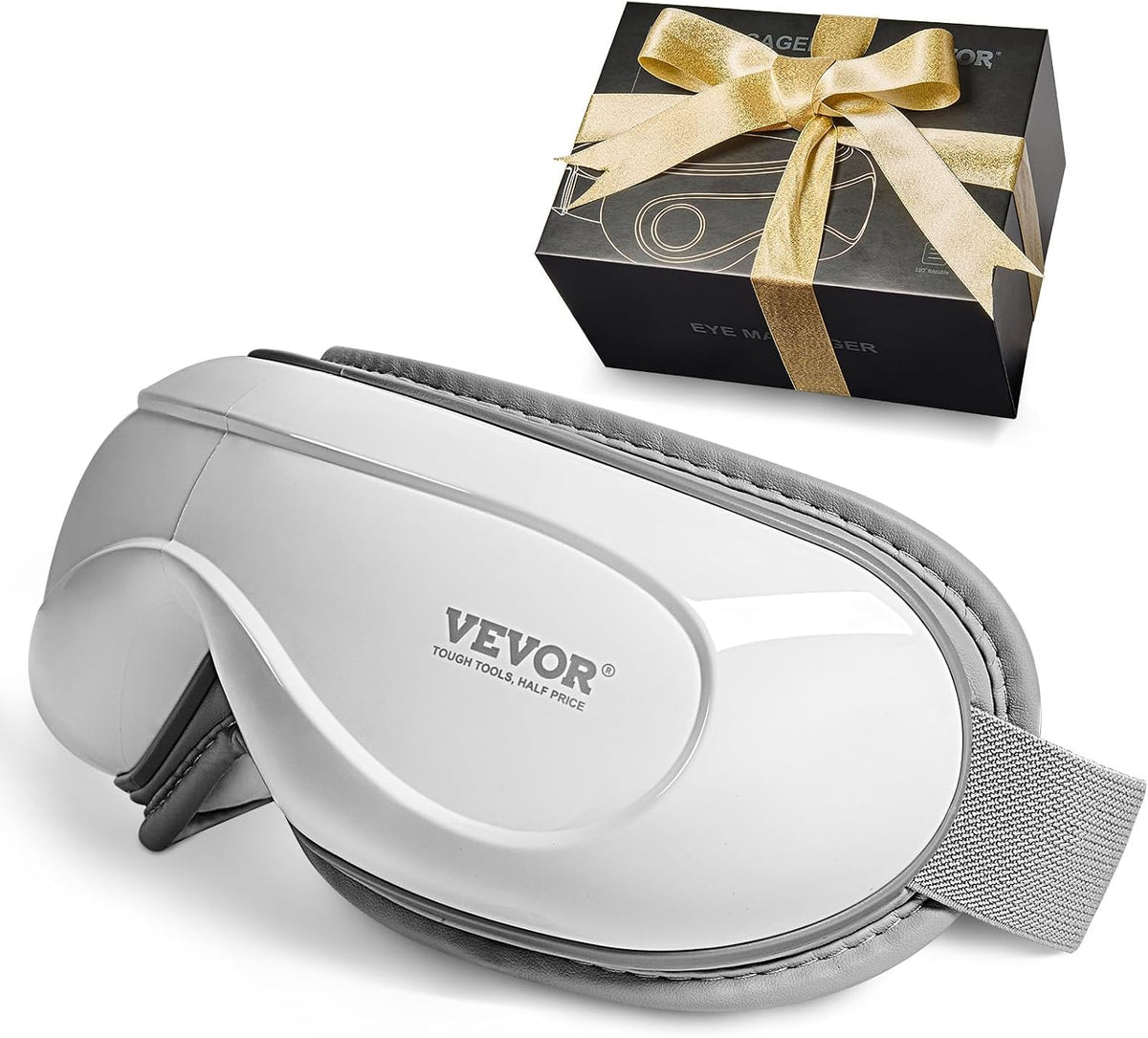 The Heated Eye Massager in front of its packaging.